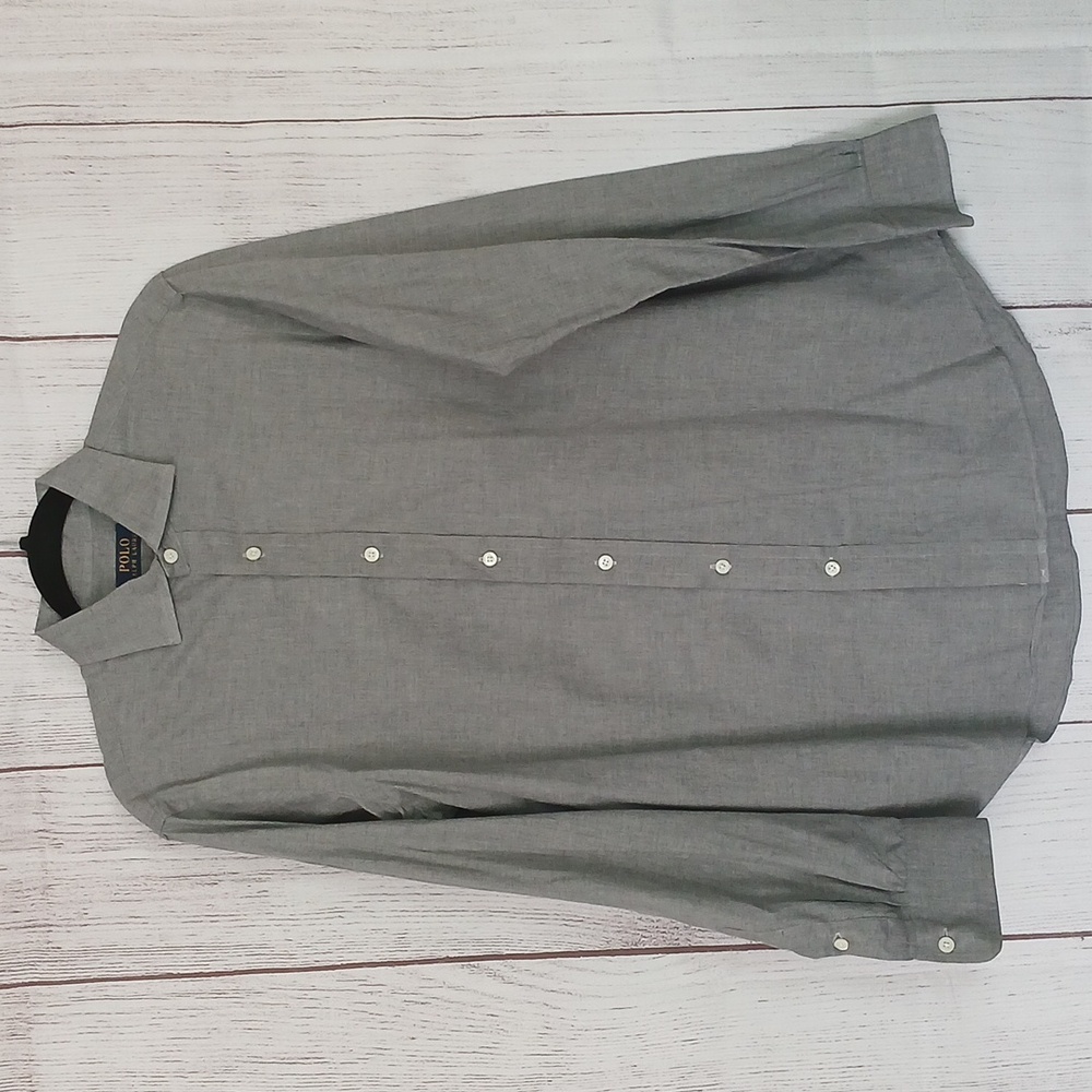 Polo by Ralph Lauren Gray Long Sleeve Dress Shirt